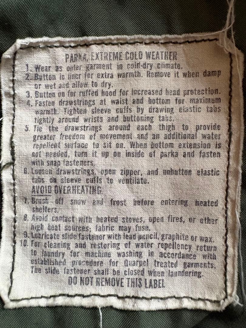 ジャケット・アウター M65 PARKA EXTREME COLD WEATHER