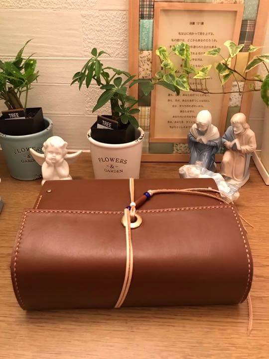 Napua受注専用　本革ハンドメイド新改訳2017年中型版聖書カバー