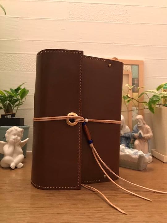 Napua受注専用　本革ハンドメイド新改訳2017年中型版聖書カバー