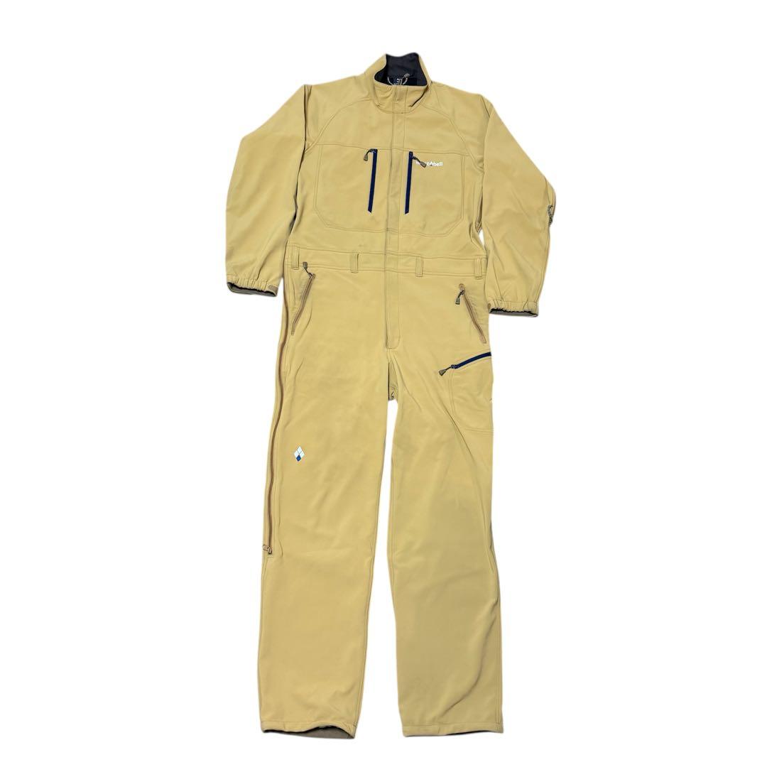 MontBell モンベル 裏起毛 ベージュ フルオーバーオール ツナギ