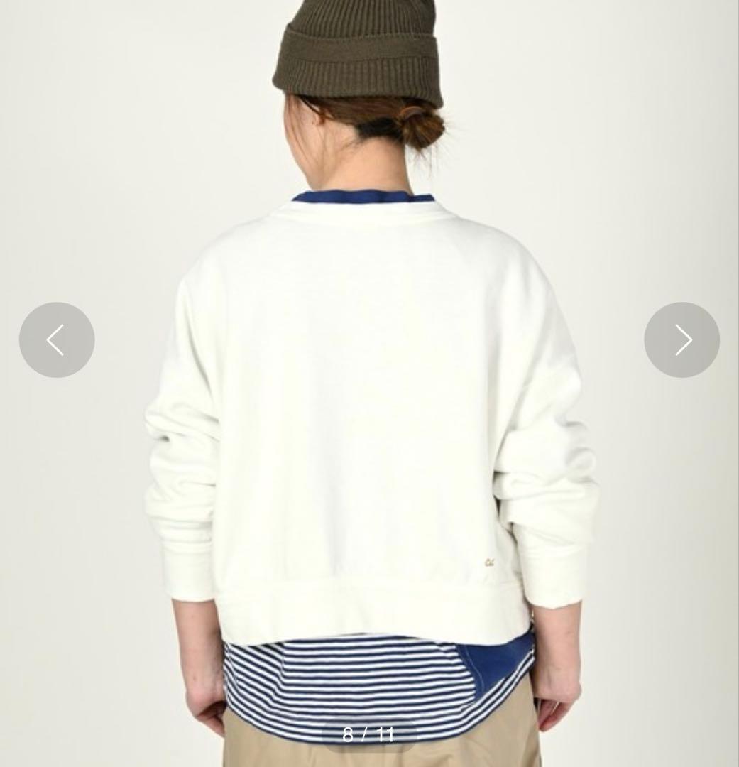 【美品】　45R 908裏毛のショートスウェット　サイズ02