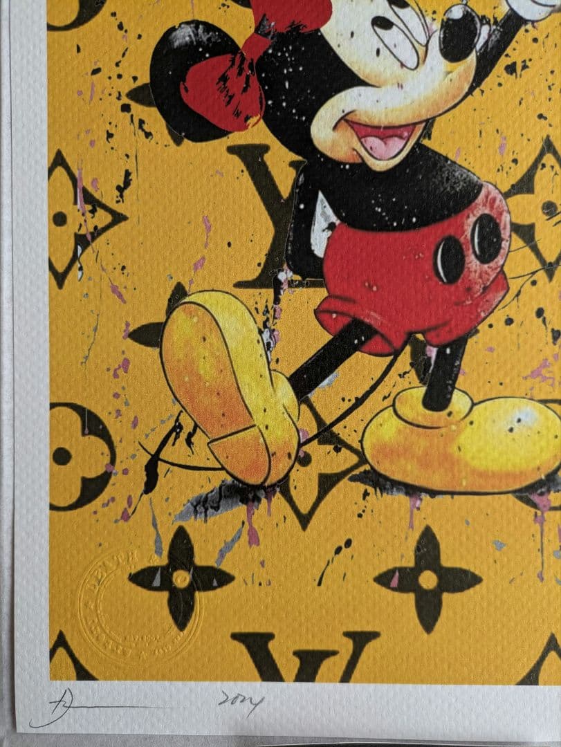 【額装セット】【DEATH NYC】Micky ＆ Minnie’s Love