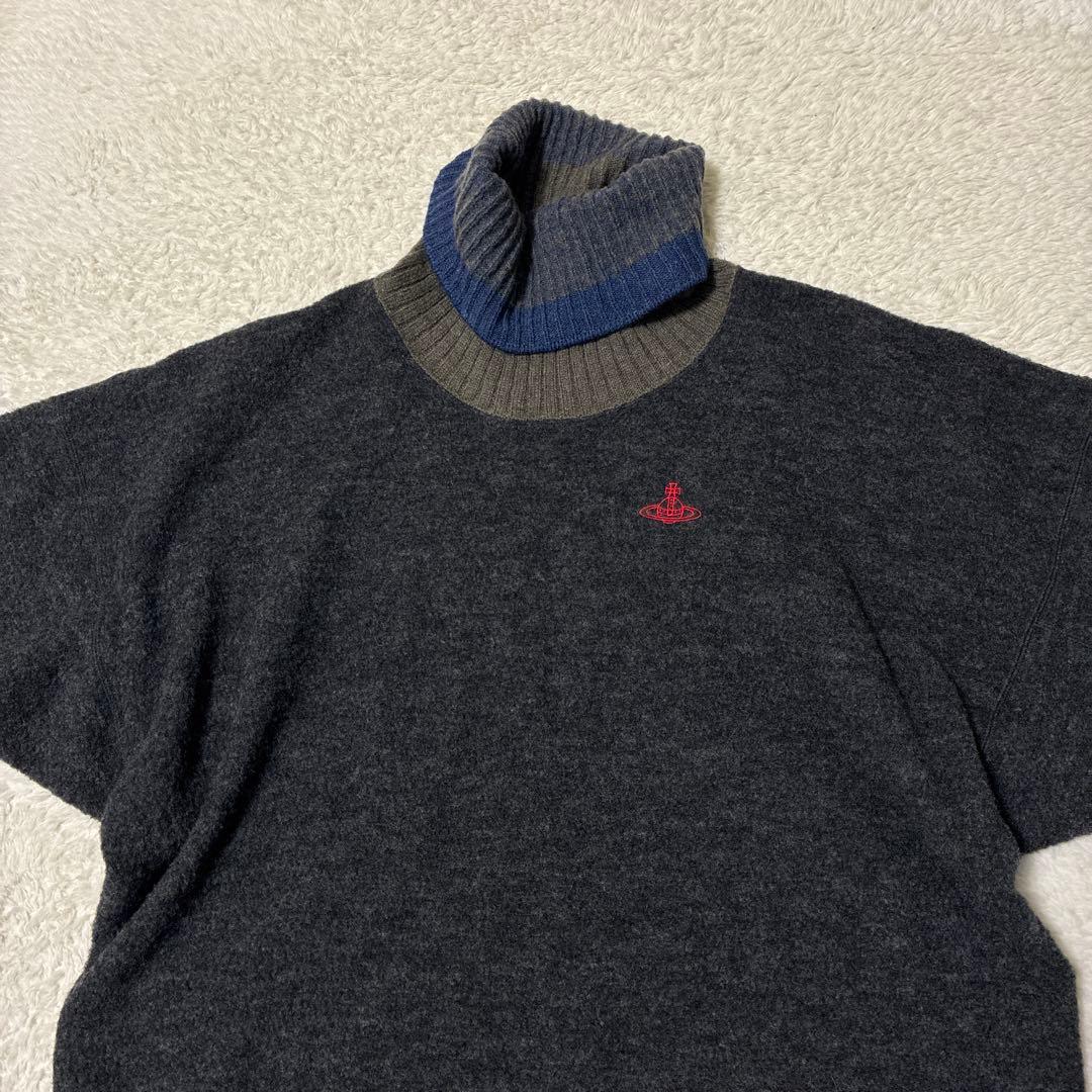 ヴィヴィアンウエストウッド　ニットワンピース　タートルネック　ゆったり