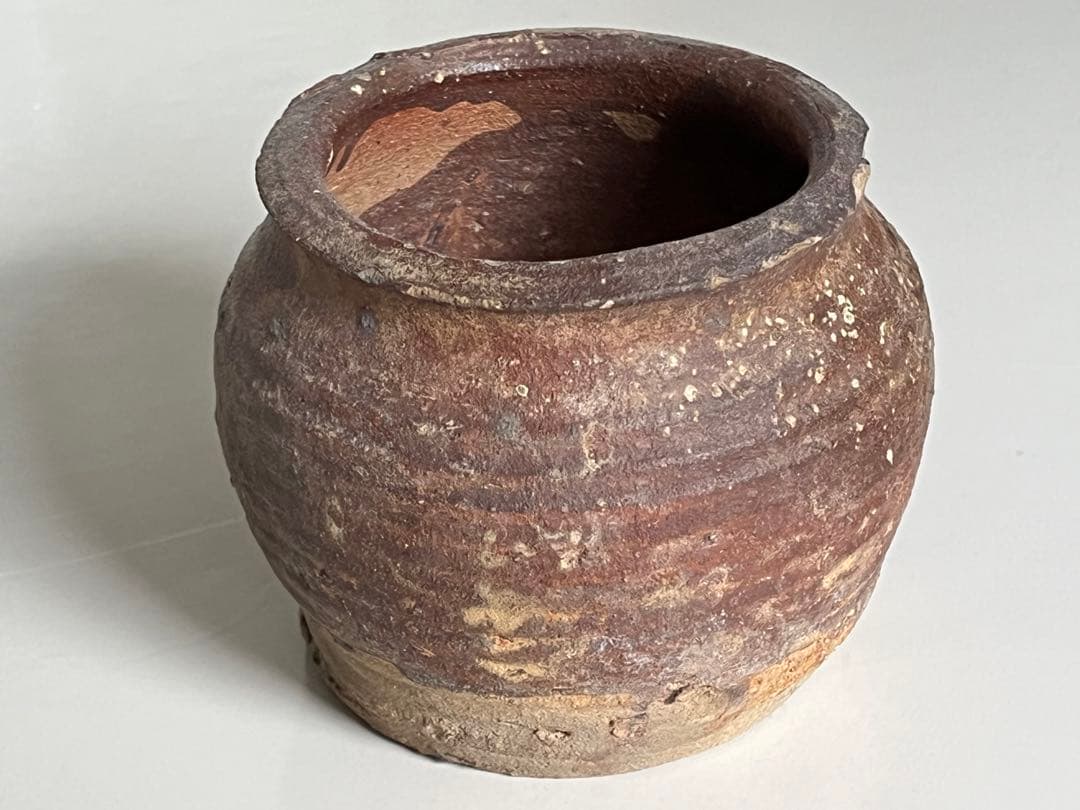 古越前　お歯黒壺