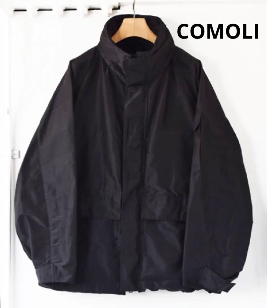 コモリ　コットンシルクミリタリーパーカ