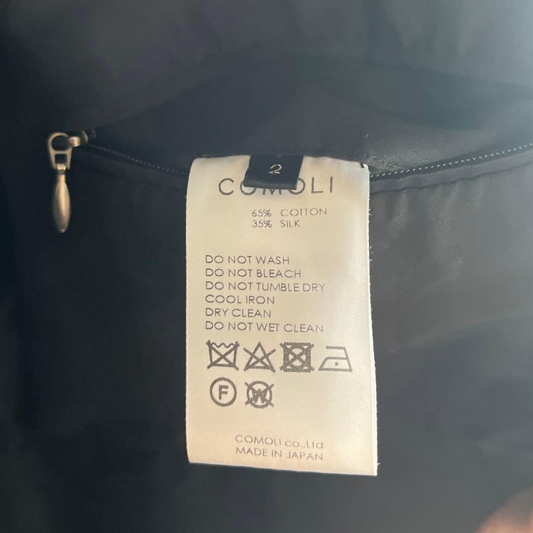 コモリ　コットンシルクミリタリーパーカ