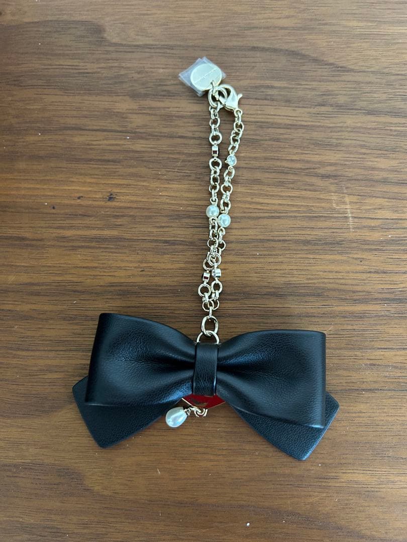 Samantha Thavasa ネイビー ビジネスバッグ　チャーム付き