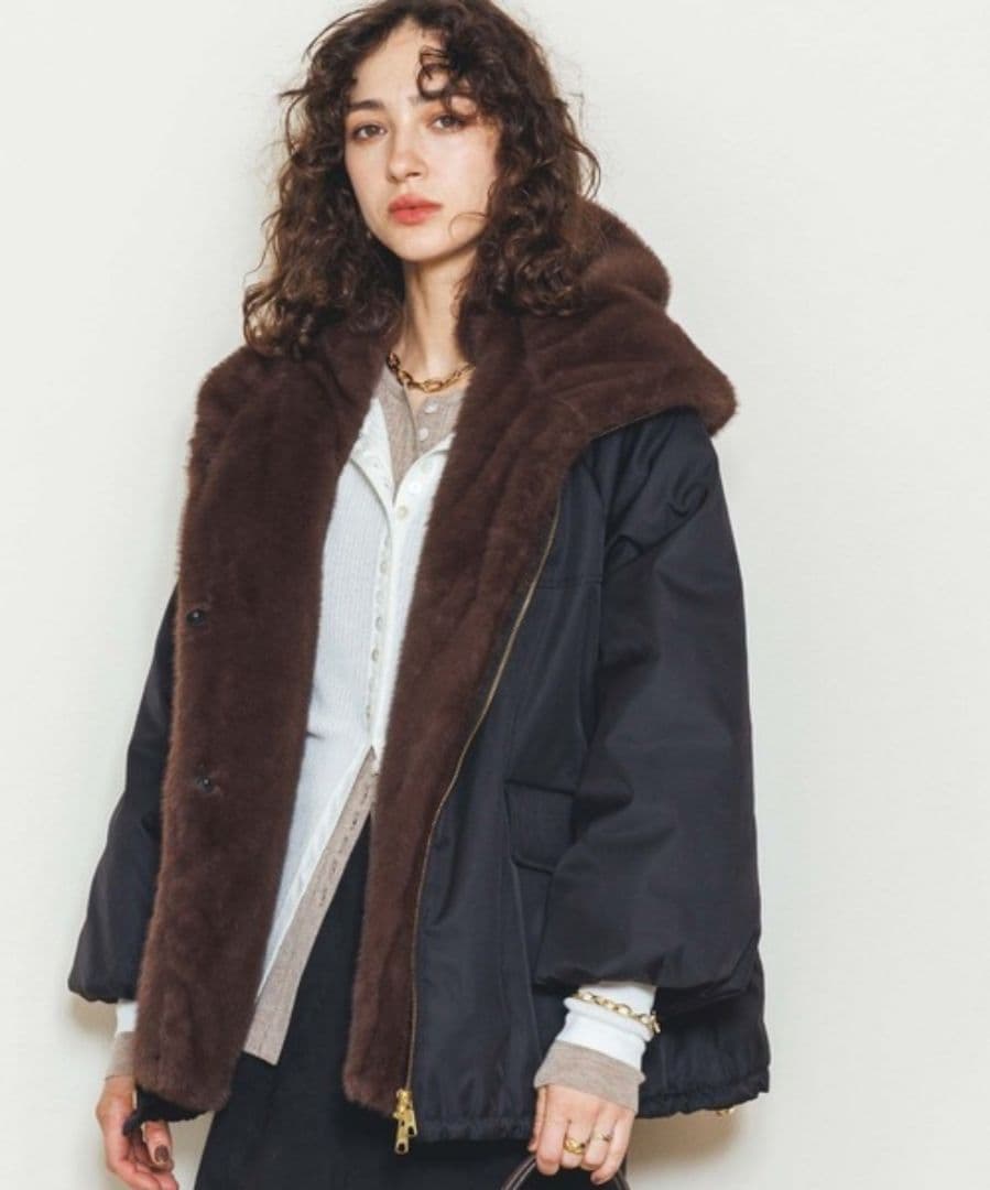 【新品未使用】 Gready Brilliant 取り外しファー中綿フードコート