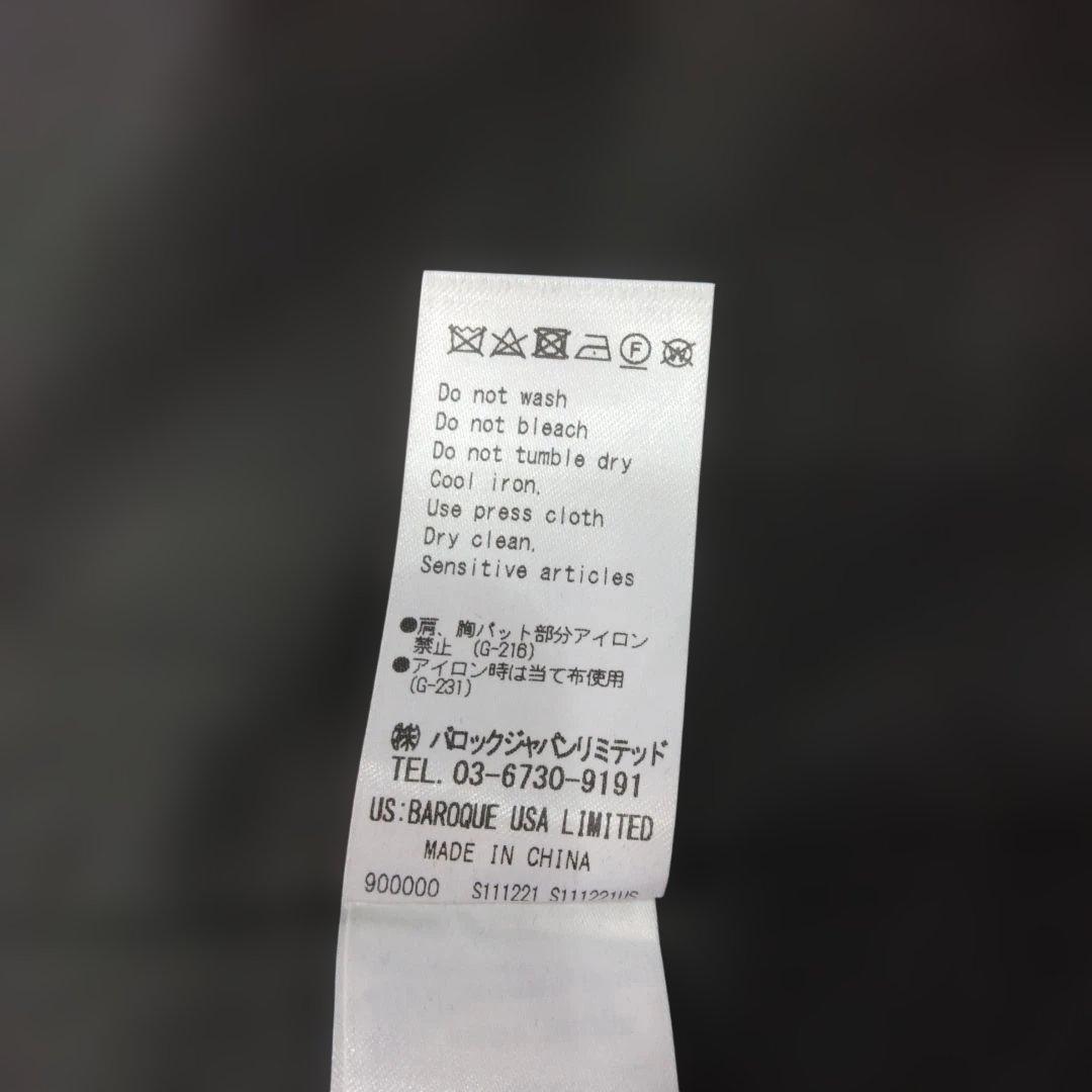 ★b2564 LAGUA GEM【F】テーラードジャケット ブラック/ストライプ