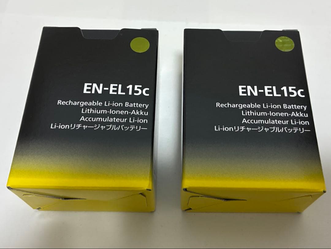 【新品未使用】リチウムイオンバッテリー EN-EL15c 2個セット