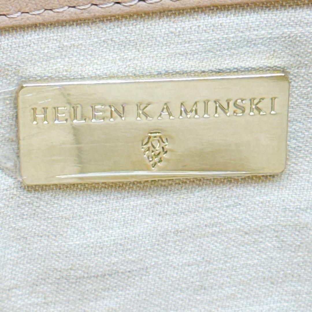 美品✨ ヘレンカミンスキー ラフィア　かごバッグ　チェーンショルダー レザー