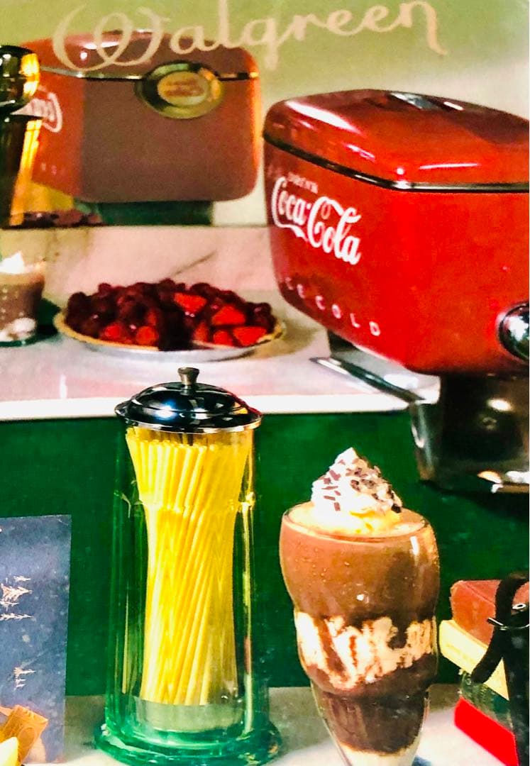 激レア！本物コカ・コーラ＊ダイナーレストランメニューWalgreen ビンテージ