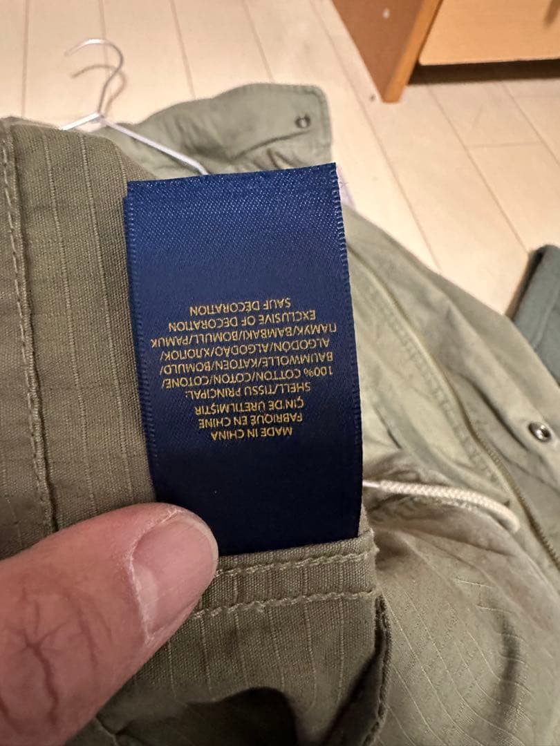 【希少】ポロ ラルフローレン ミリタリージャケット 背面ビッグプリント