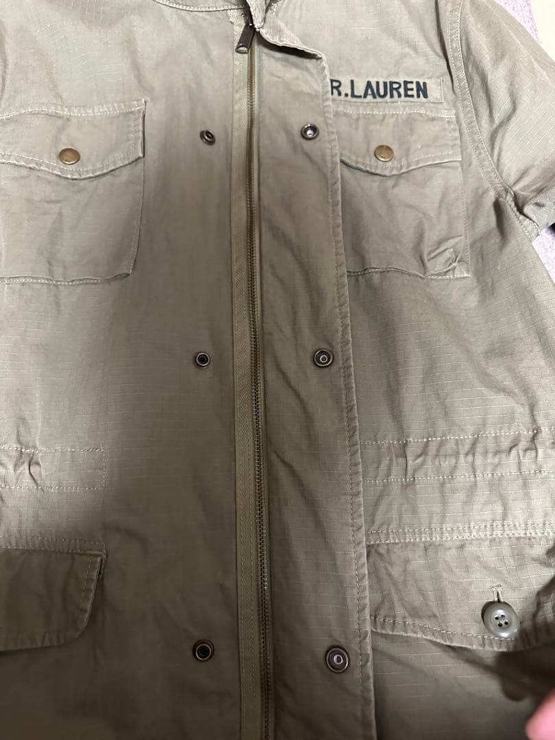 【希少】ポロ ラルフローレン ミリタリージャケット 背面ビッグプリント