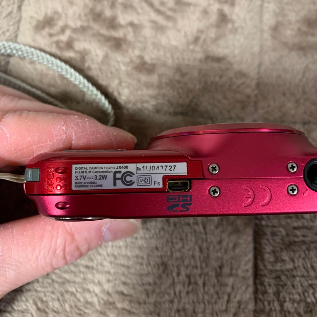 FUJIFILM FinePix JX400 レッド デジカメ　コンデジ本体のみ