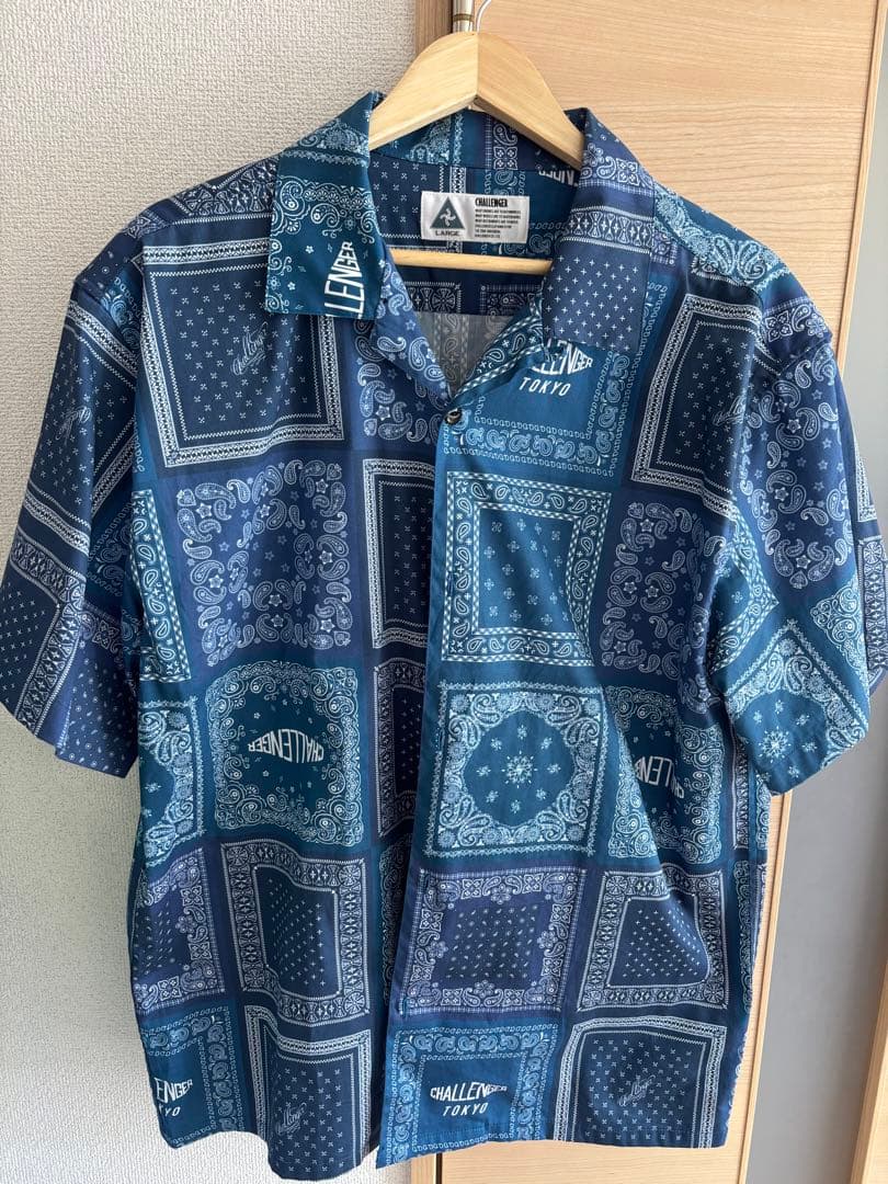 CHALLENGER バンダナ柄 半袖シャツ L