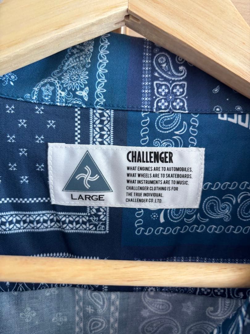 CHALLENGER バンダナ柄 半袖シャツ L