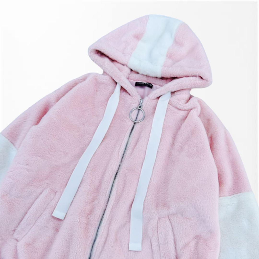 【TRAVAS TOKYO】トラバストーキョー　ファーブルゾン　ピンク