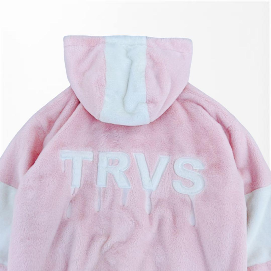 【TRAVAS TOKYO】トラバストーキョー　ファーブルゾン　ピンク