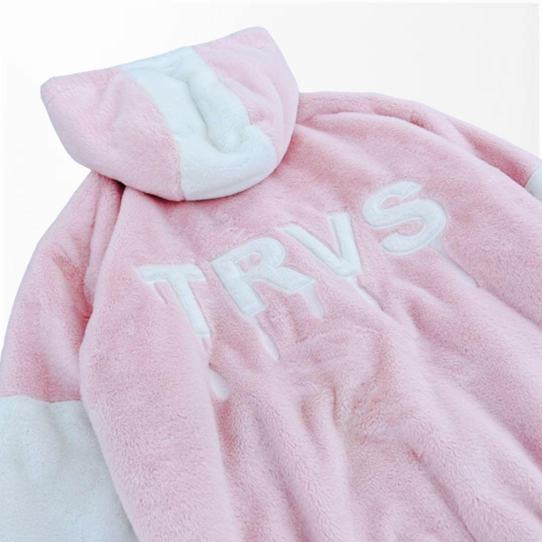 【TRAVAS TOKYO】トラバストーキョー　ファーブルゾン　ピンク