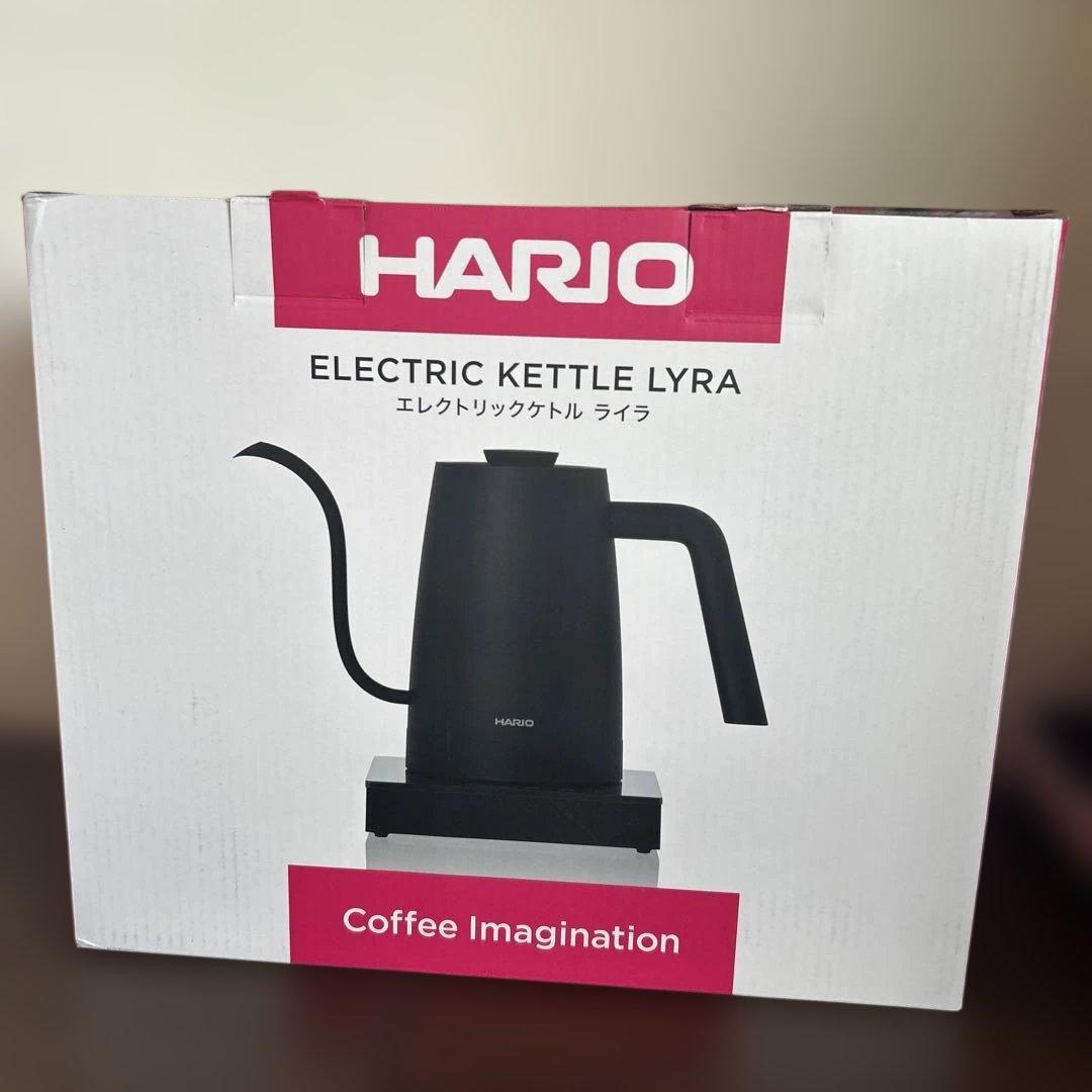 未使用 HARIO ハリオ エレクトリックケトル ライラ ECK-80-B 黒