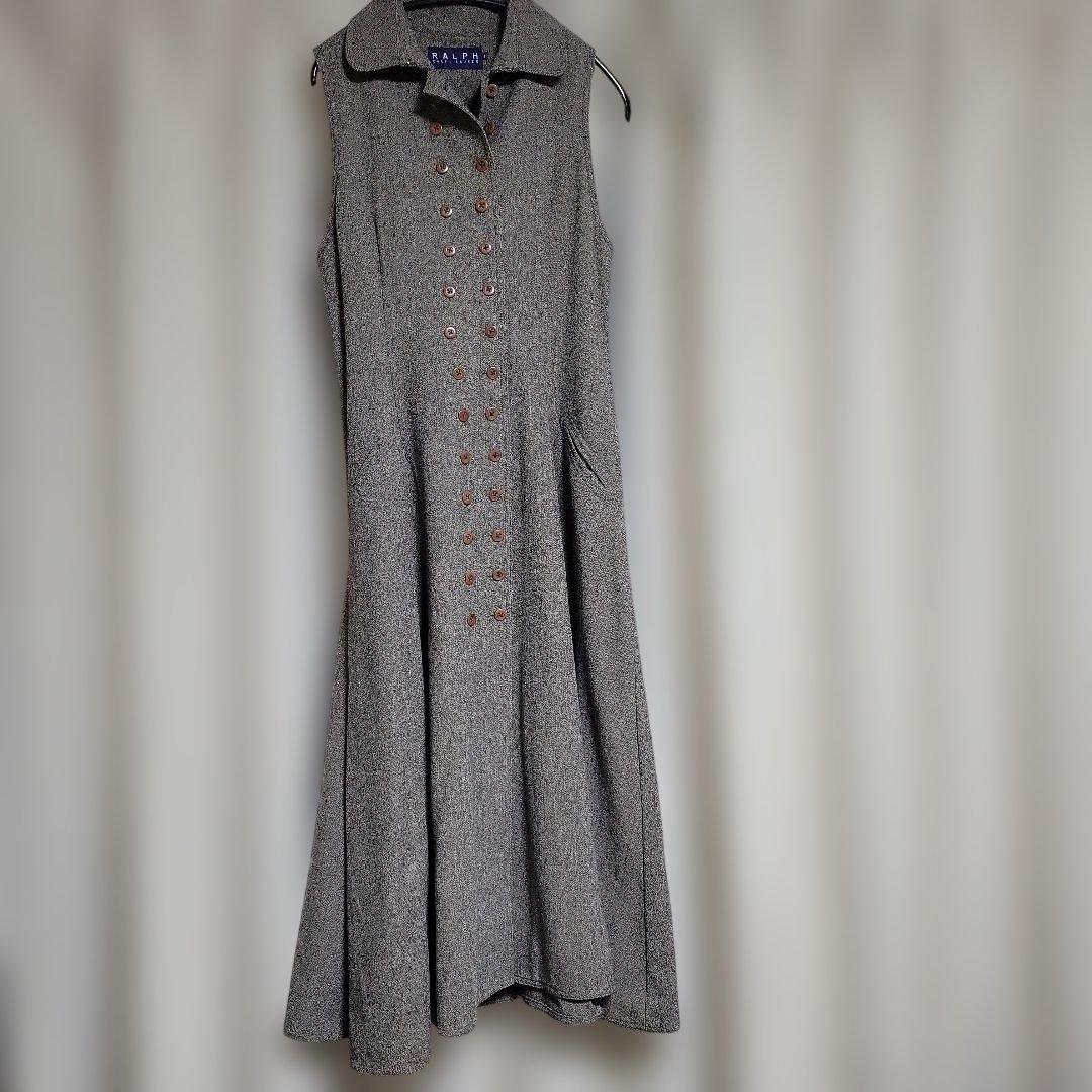 RALPH LAUREN ノースリーブワンピース 11 グレー