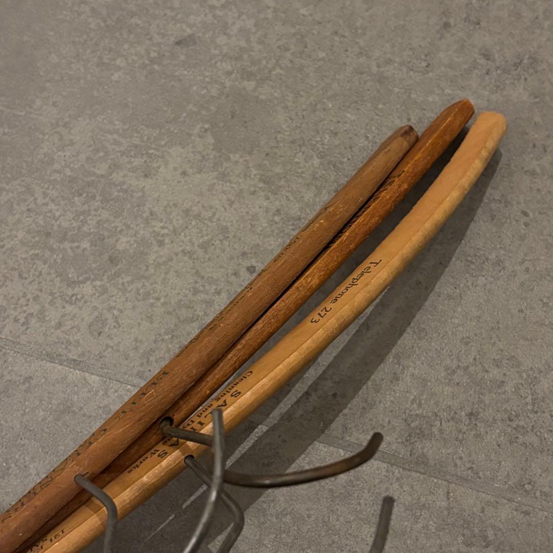 アメリカ アンティーク ビンテージ ウッド ハンガー 木製 トラックファニチャー