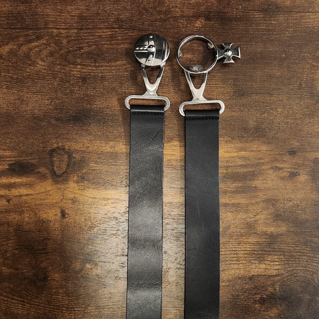 【90sレア】Vivienne ヴィヴィアン オーブ ベルト(黒×シルバー)