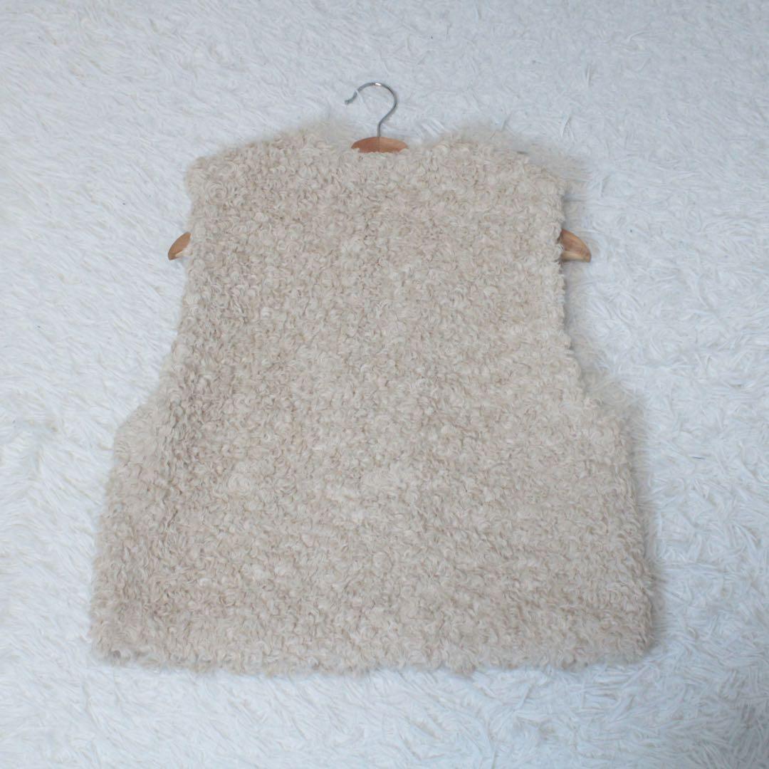 25AW現行 アーバンリサーチ ECOPEL カーリーファーベスト アイボリー