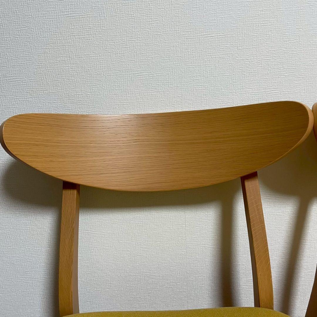 2脚　okamura　オカムラ　ダイニングチェア ミーティングチェア　北欧風