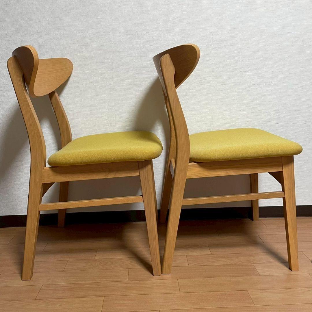 2脚　okamura　オカムラ　ダイニングチェア ミーティングチェア　北欧風