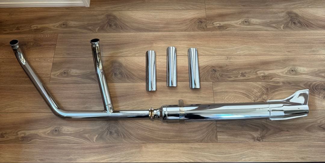 【美品・低走行100km】ケンテック マフラー 2024年購入／ガード3枚