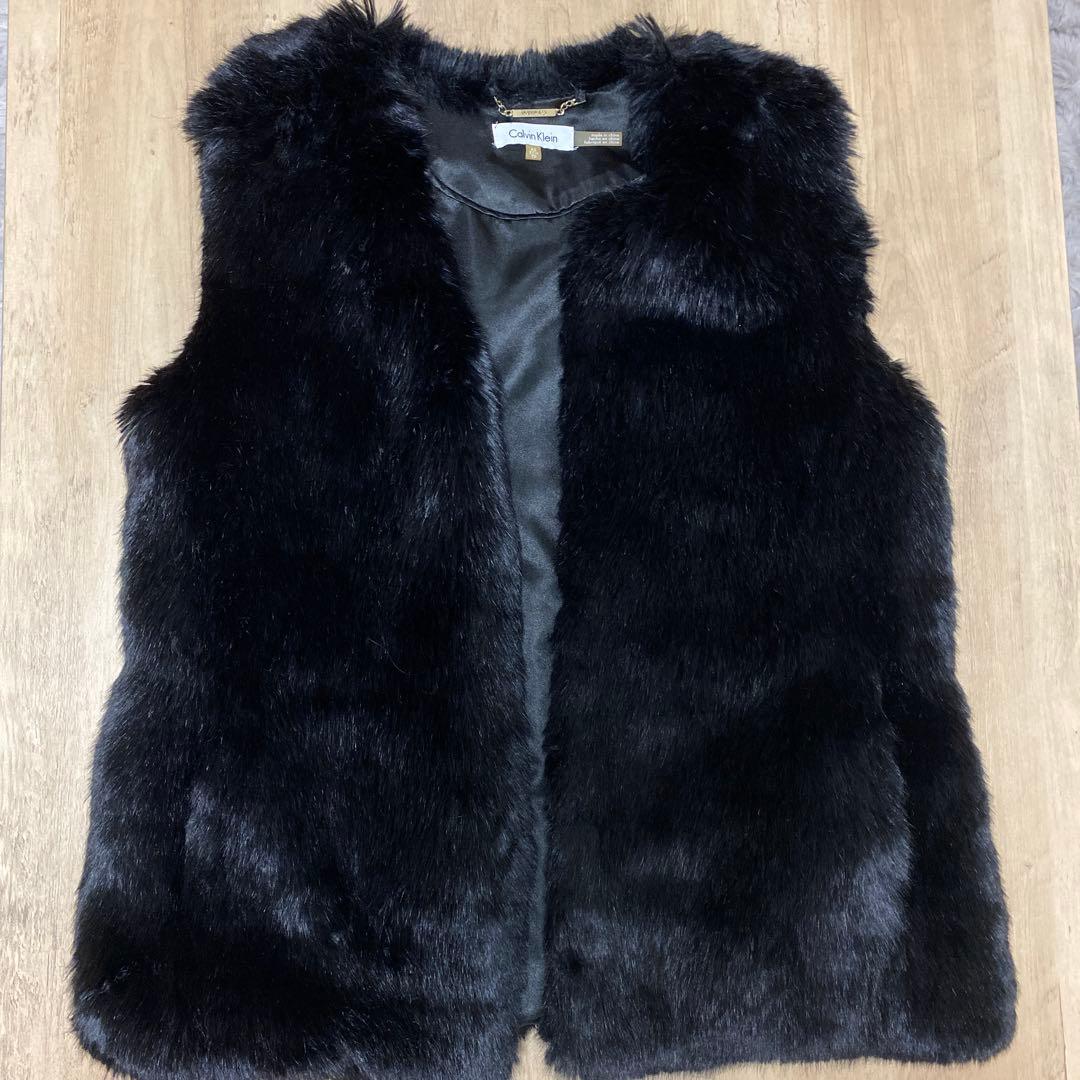   ブラックファーコート XS