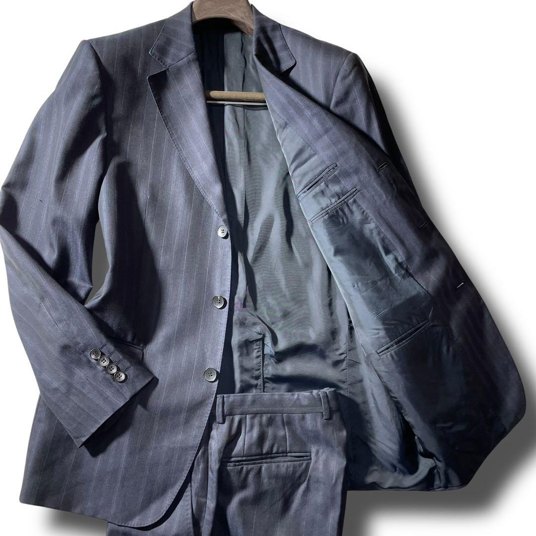 GUCCI グッチ トムフォード期 スーツ ストライプ XL ウール シルク