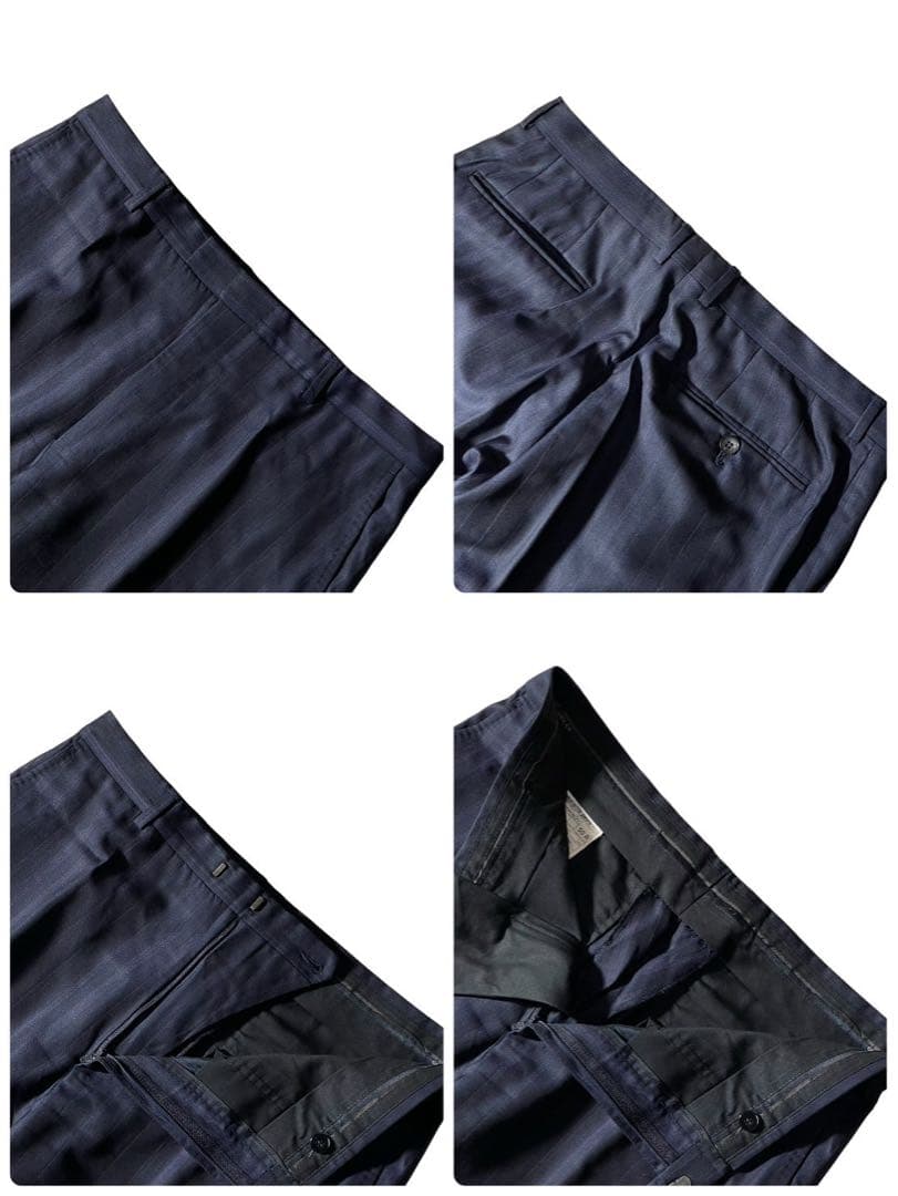 GUCCI グッチ トムフォード期 スーツ ストライプ XL ウール シルク