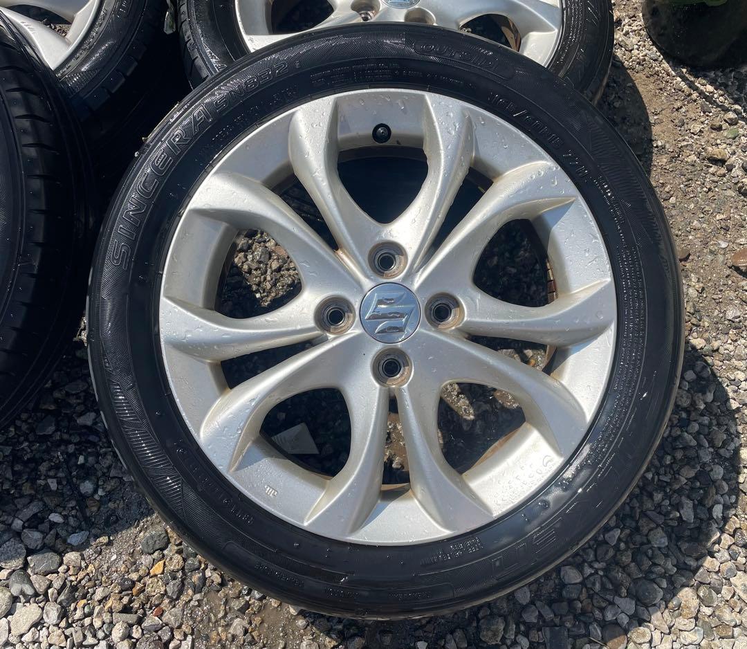 値下げ中‼️SUZUKI純正アルミ165/60R15 タイヤ付き