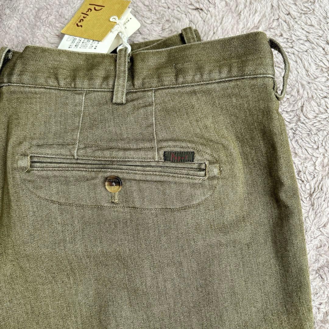 ❤️タグ付未使用❤️papas パパス タック付パンツ 56 2Xメンズカジュアル