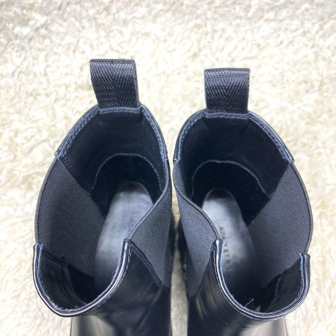 『極美品』アダムエロペ ビブラムソール サイドゴアブーツ トラックソール 黒