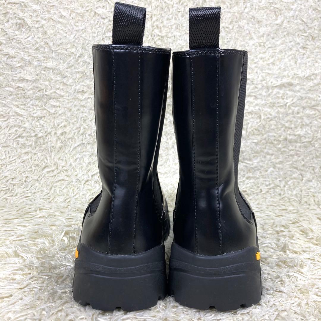 『極美品』アダムエロペ ビブラムソール サイドゴアブーツ トラックソール 黒