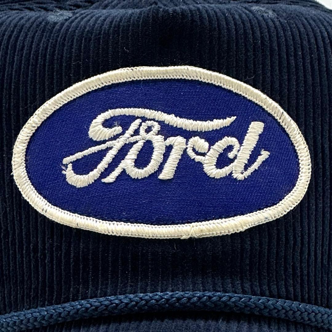 【ビンテージ】コーデュロイトラッカーキャップ　70s ford