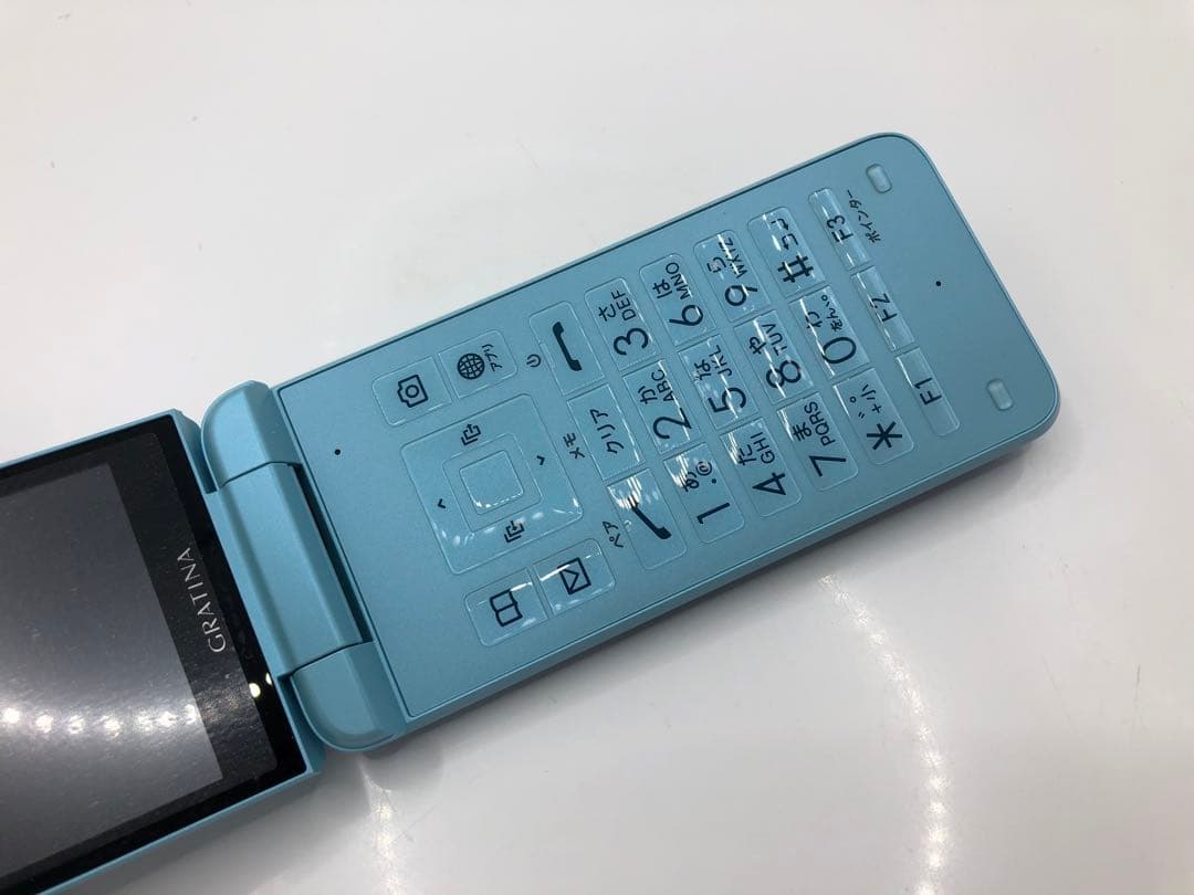 【SIMロック解除済 】au GRATINA KYF42 ライトブルー
