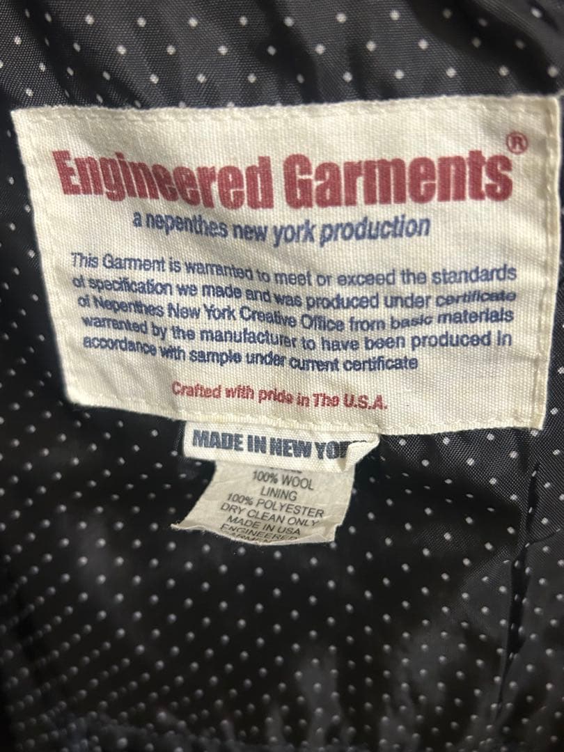 次*長様 EngineeredGarments テーラードジャケット 毛100