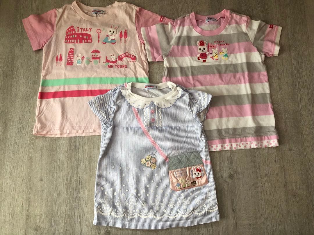ミキハウス 女の子　110 まとめ売り　Tシャツ ワンピース　パンツ　夏物