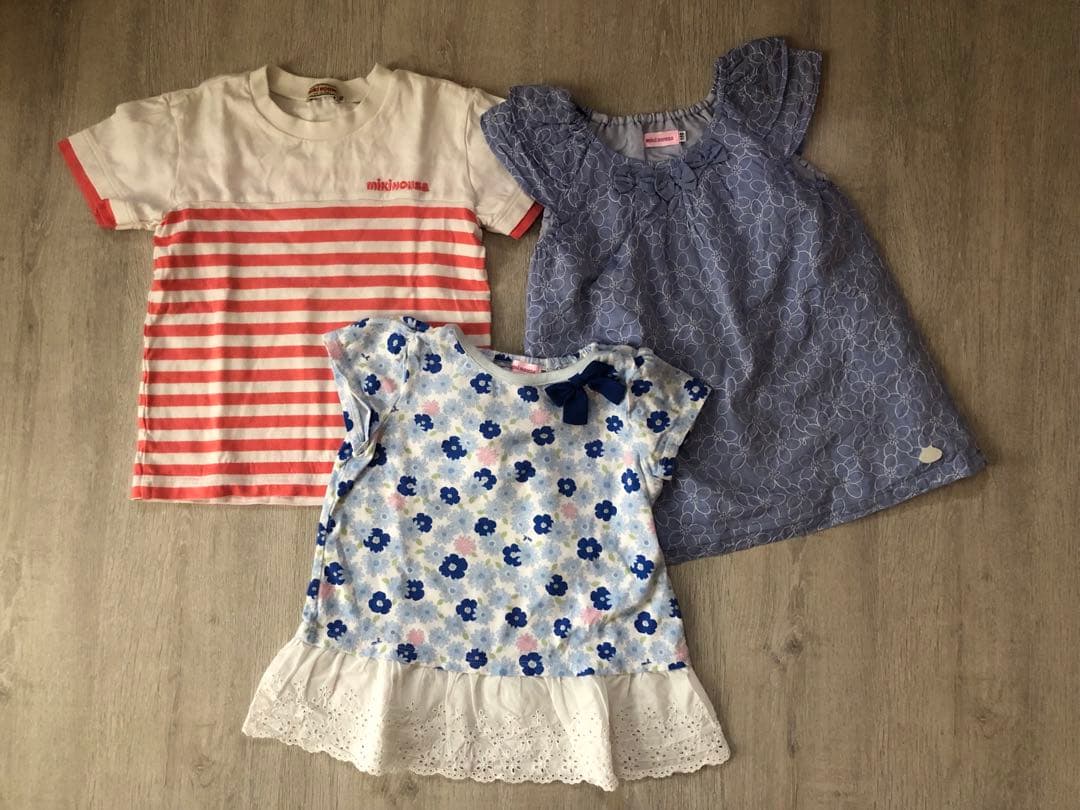 ミキハウス 女の子　110 まとめ売り　Tシャツ ワンピース　パンツ　夏物