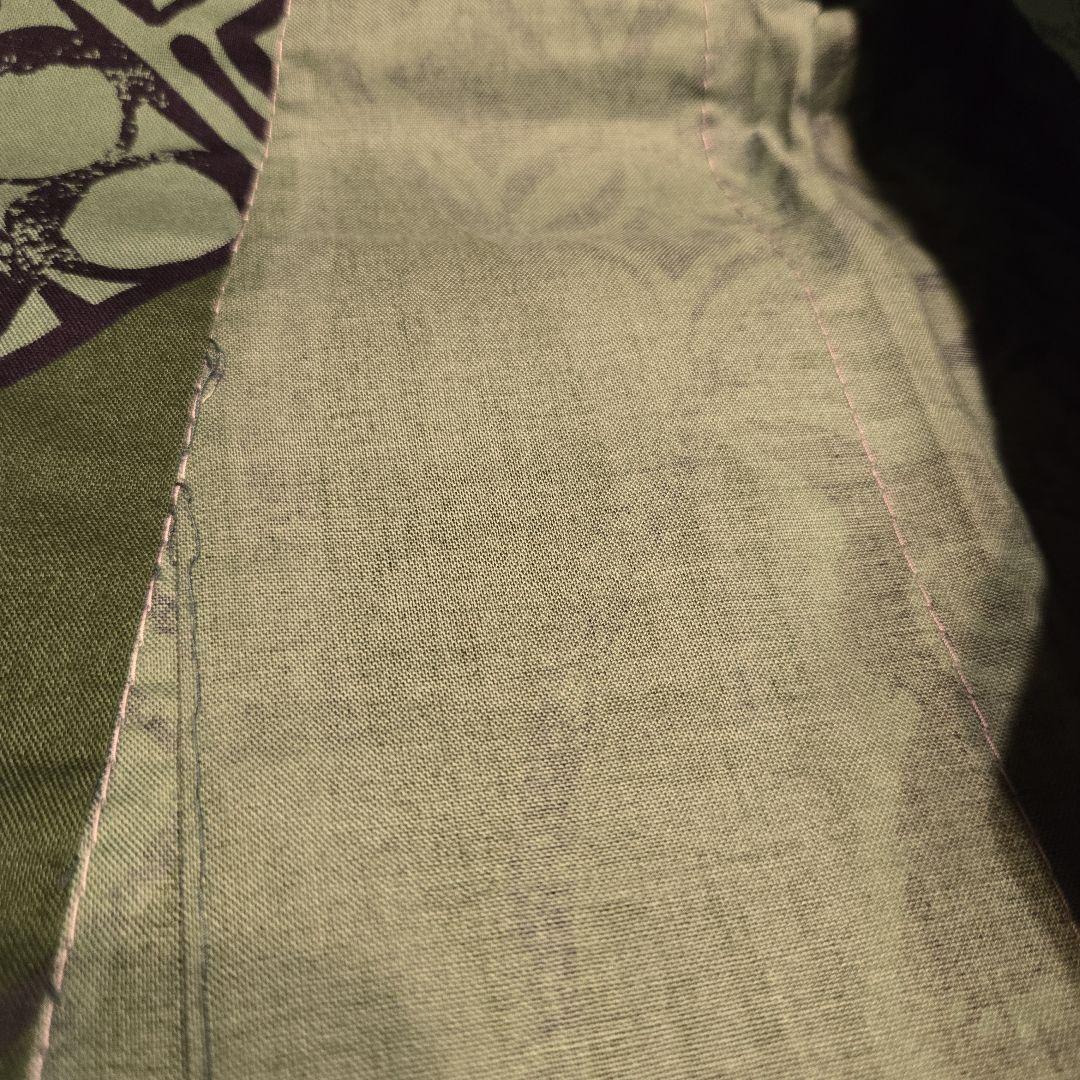 個性的　浴衣　トールサイズ　日本製　フクロウ　ふくろう　アジアンテイスト　緑系