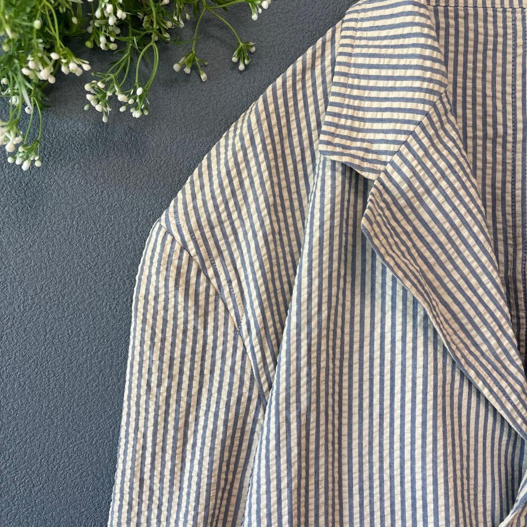 エーボンハウス［M］ヴィンテージ◎2点セット◎ストライプ柄シアサッカージャケット