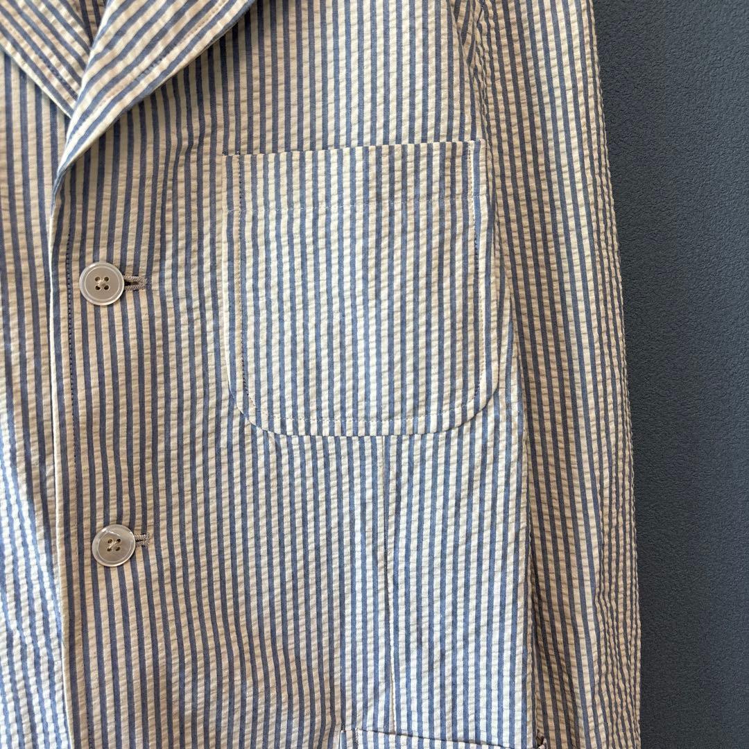 エーボンハウス［M］ヴィンテージ◎2点セット◎ストライプ柄シアサッカージャケット