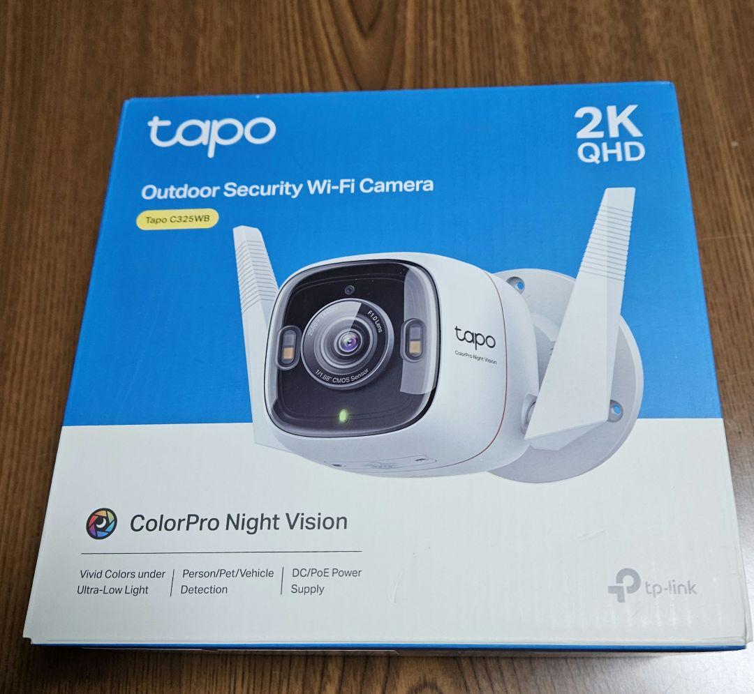 TP-Link Tapo C325WB V2屋外カメラ