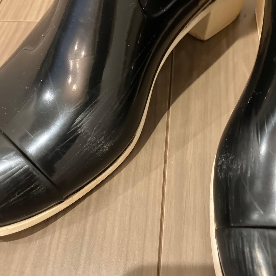 CHANEL カメリア　レインブーツ　長靴　サイズ39