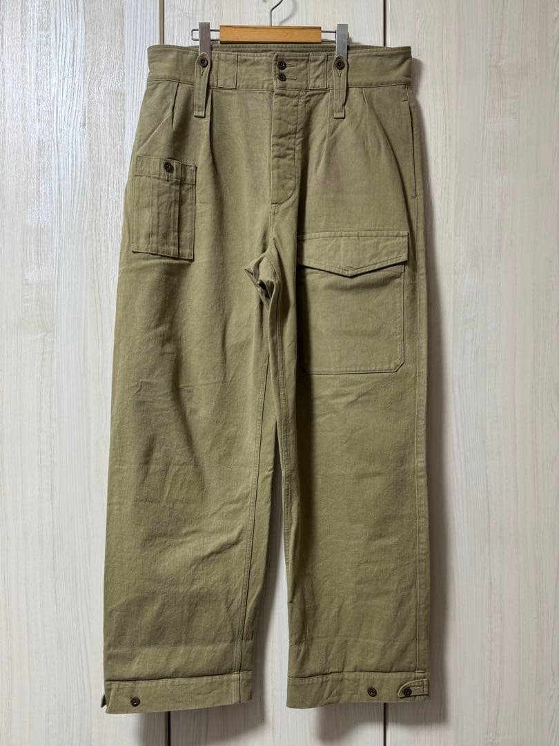 ナイジェルケーボン ブリティッシュアーミーパンツ (カーキ/36サイズ)